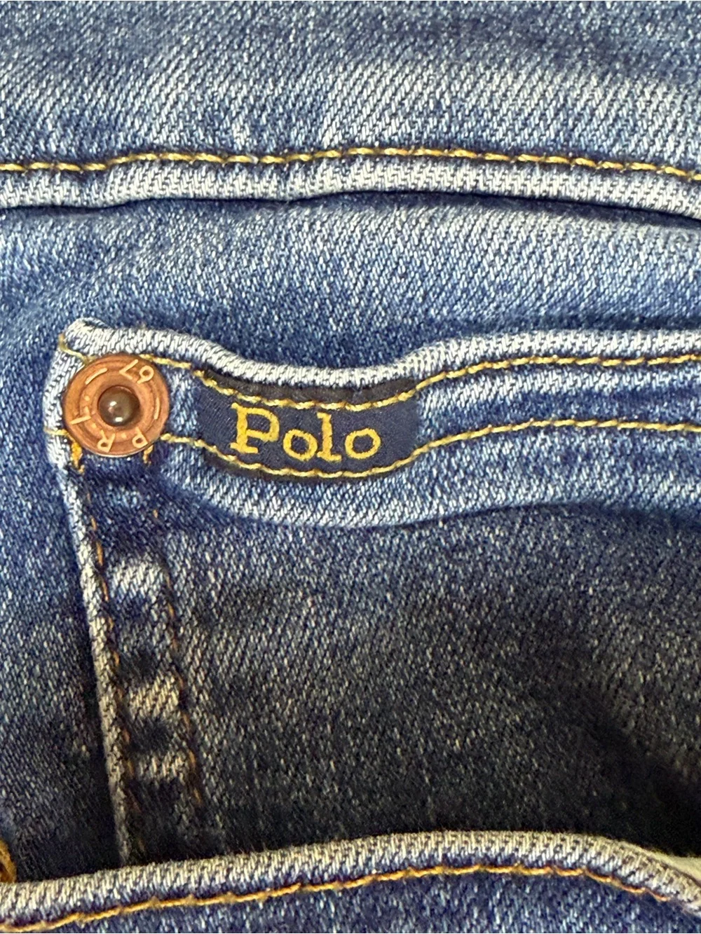 Ralph Lauren Kids Slim Straight Blue Jeans‎
